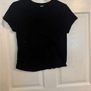 PINK Women's Black Short Sleeve Tee Size Small